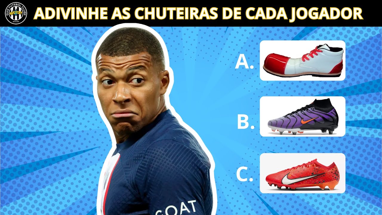 ADIVINHE AS CHUTEIRAS DE CADA JOGADOR | QUIZ FUTEBOL