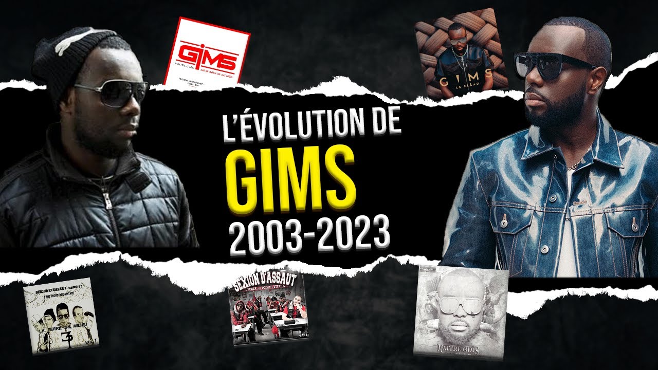 L'ÉVOLUTION DE GIMS DE 2003-2024