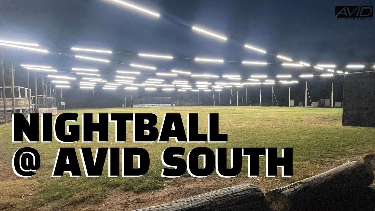 Paintball under the lights at Avid Extreme Sports Park South