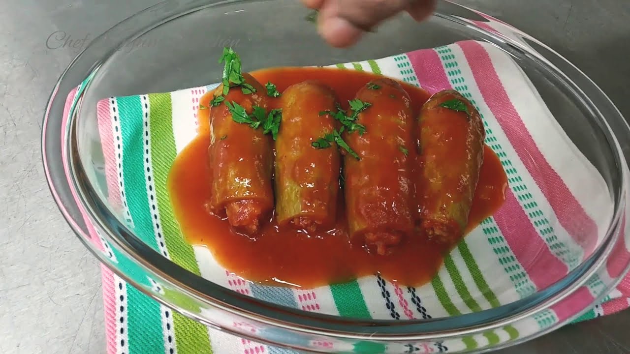 Kousa Mahshi | طريقة تحضير الكوسا المحشي باللحمة | Lebanese Stuffed Zucchini Kousa Mahshi Recipe