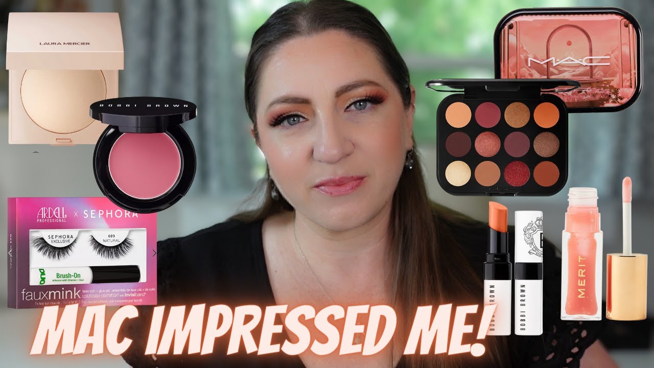 Testing New Makeup: MAC Connect in Colour, Laura Mercier Pressed Powder, Merit Lip Oil + more