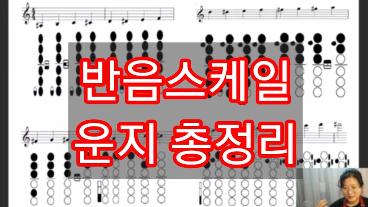 색소폰 반음스케일 운지표 총정리 (2권 9강)