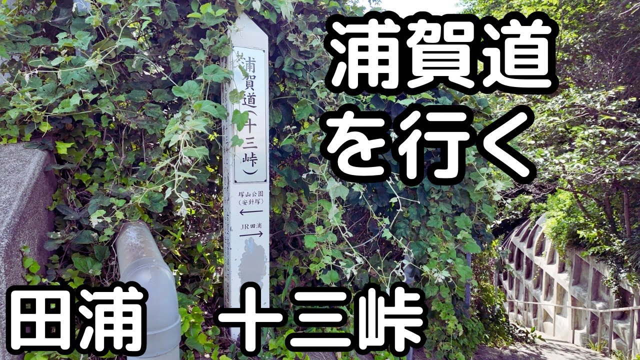 【浦賀道】十三峠・月見台市営住宅〜田浦を歩く。横須賀市。うらが道