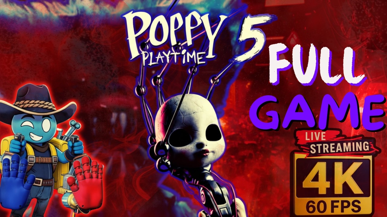 Poppy Playtime Chapter 5 - BROKEN THINGS - Respawn Wrong 🔴LIVE - 4k|60