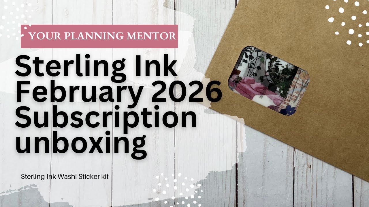 Unboxing Sterling Ink February2026 Full Subscription Box called Paper Garden- Lots of close-ups!