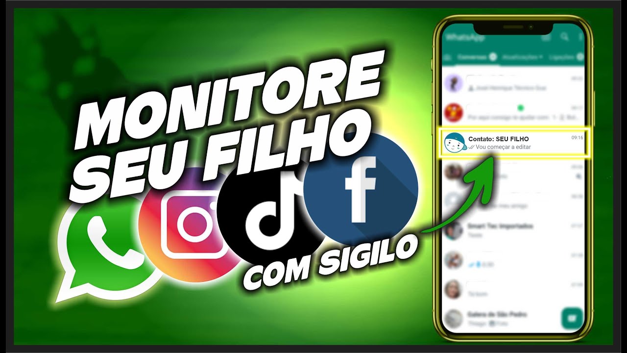 Como MONITORAR WHATSAPP e REDES SOCIAIS de Seu FILHO com Acesso SIGILOSO!