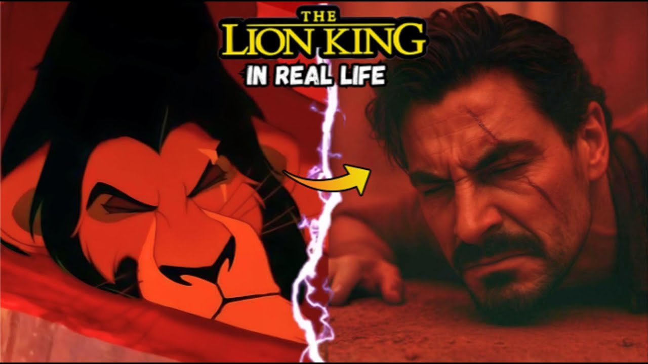 🦁 The Lion King in REAL LIFE | Scar’s Death Scene Reimagined (1994 vs AI)