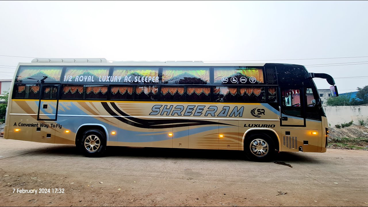 SRIRAM|ODISHA|2x1 AC SLEEPER COACH|BUILT ON ASHOK LEYLAND 12 MTR 2012 CHASSIS