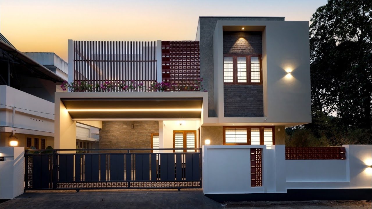 Beautiful 3bhk contemporary residence in Angamaly