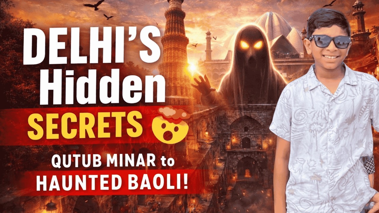 Delhi’yude Hidden Secrets 😱 | Qutub Minar to Baoli Mystery!