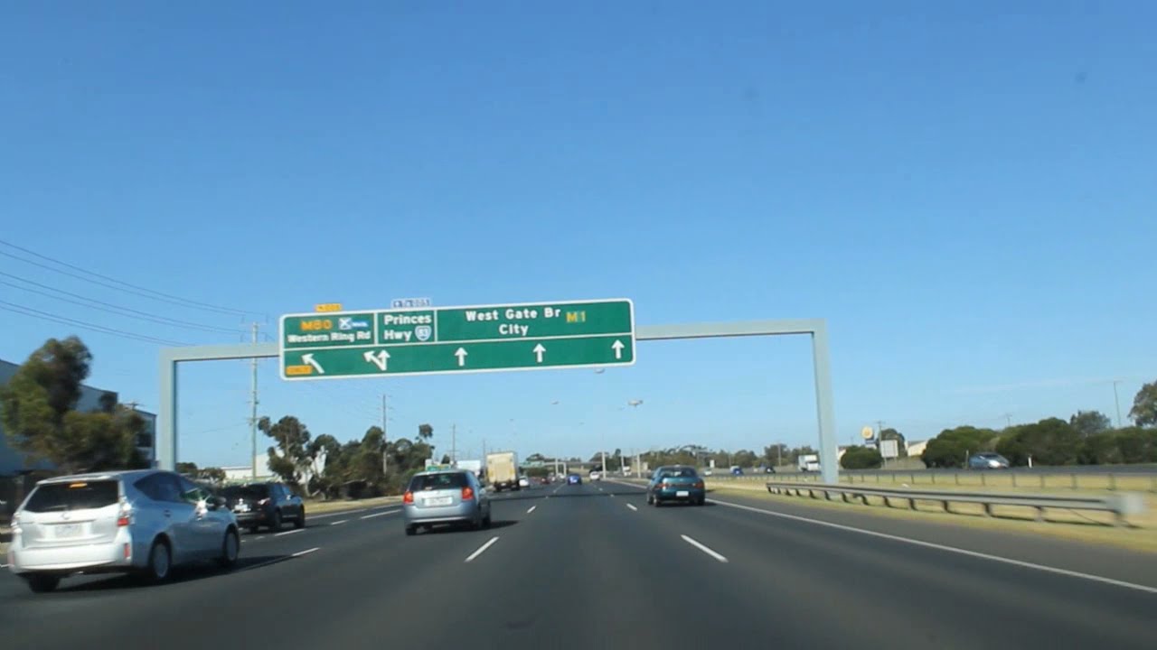 Geelong to Melbourne via. Princes Freeway