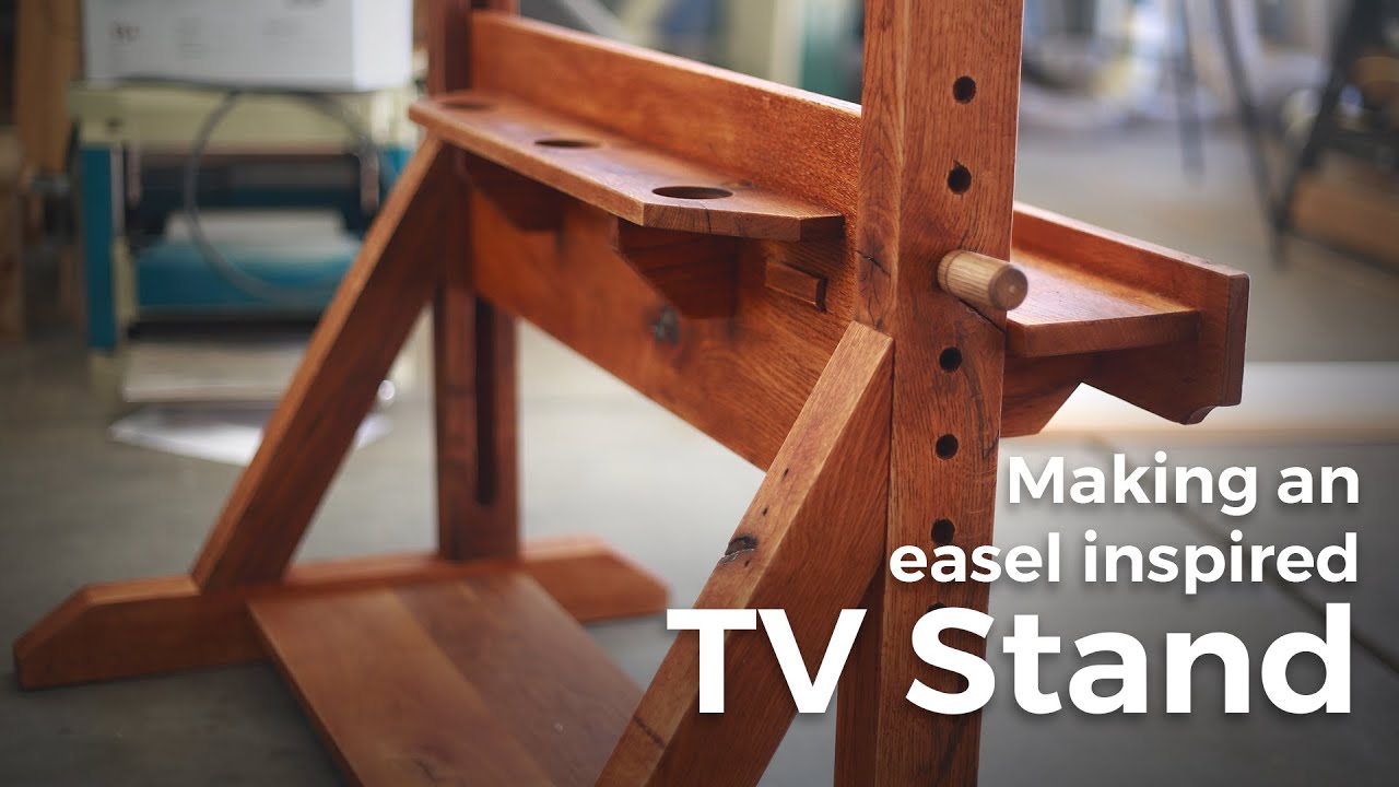 Building an easel inspired TV Stand