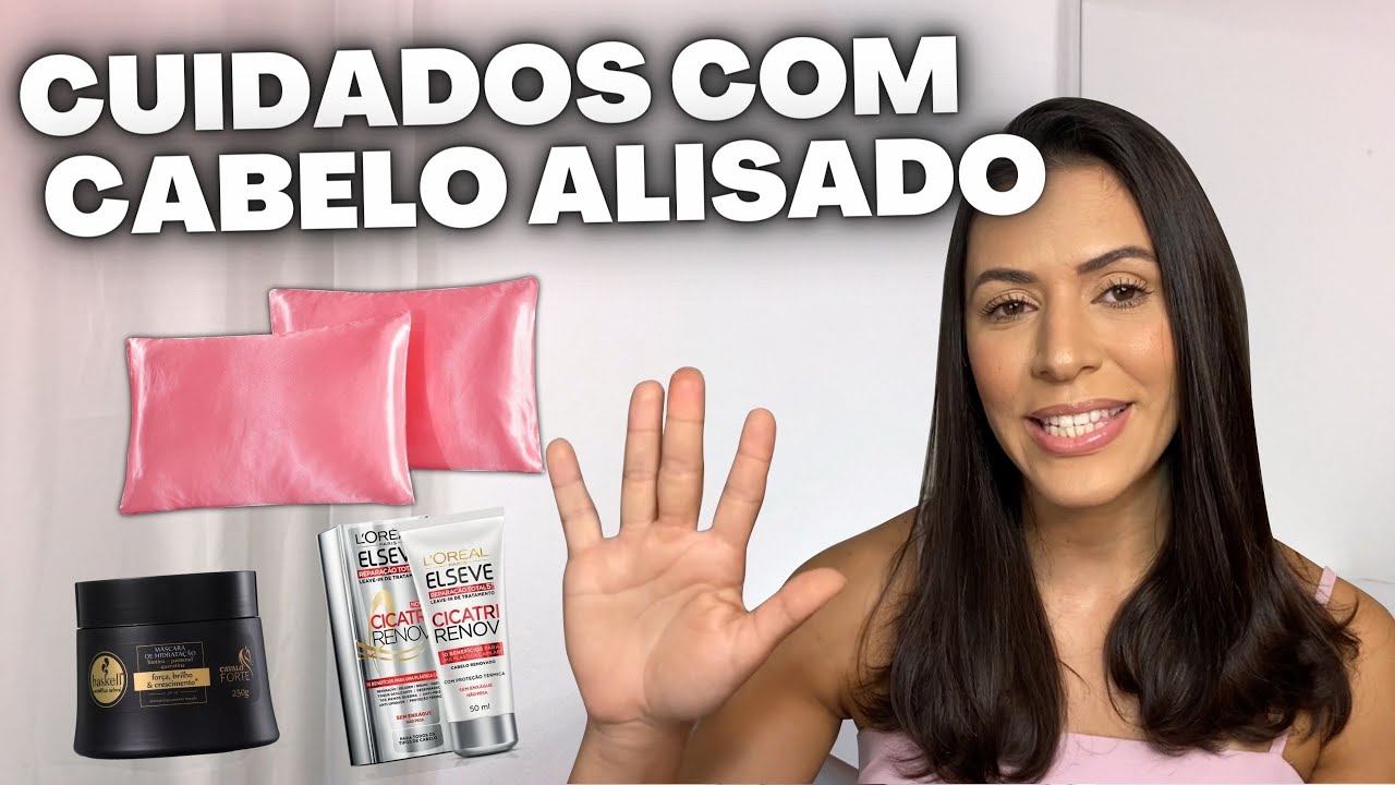 5 CUIDADOS QUE ESTOU USANDO PARA TRATAR MEU CABELO ALISADO - P&Oacute;S-QU&Iacute;MICA | Larisse Gama