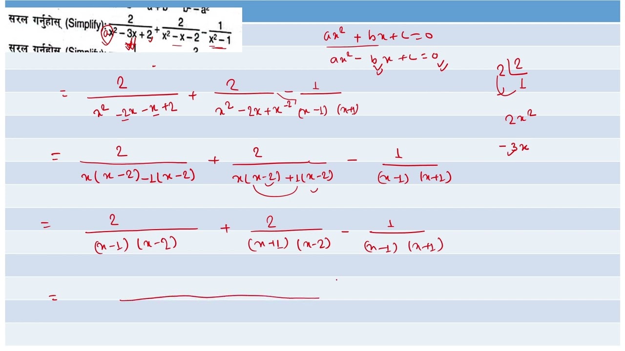 SEE Important Questions 4 - Algebraic Functions (Exam Focused)