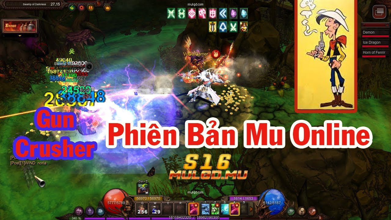 Nhân Vật Mới Gun Crusher Mu Online Season 16 - VuDaiGaming