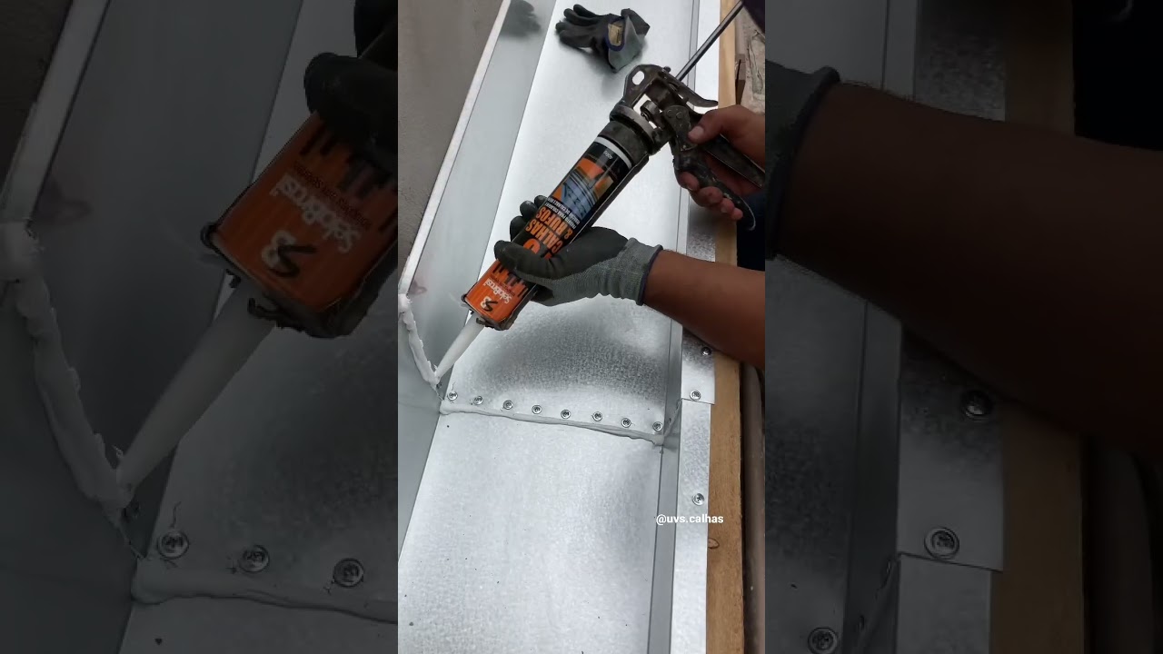 Maneira correta de fazer a emenda da calha! 