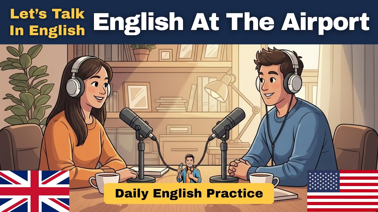 English at the Airport | Daily English Practice | Mr. English Man