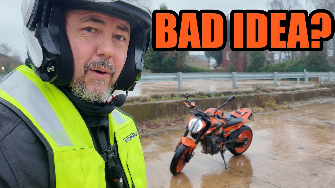 Offered a FIRST ride on a KTM 890 Duke in HEAVY RAIN!
