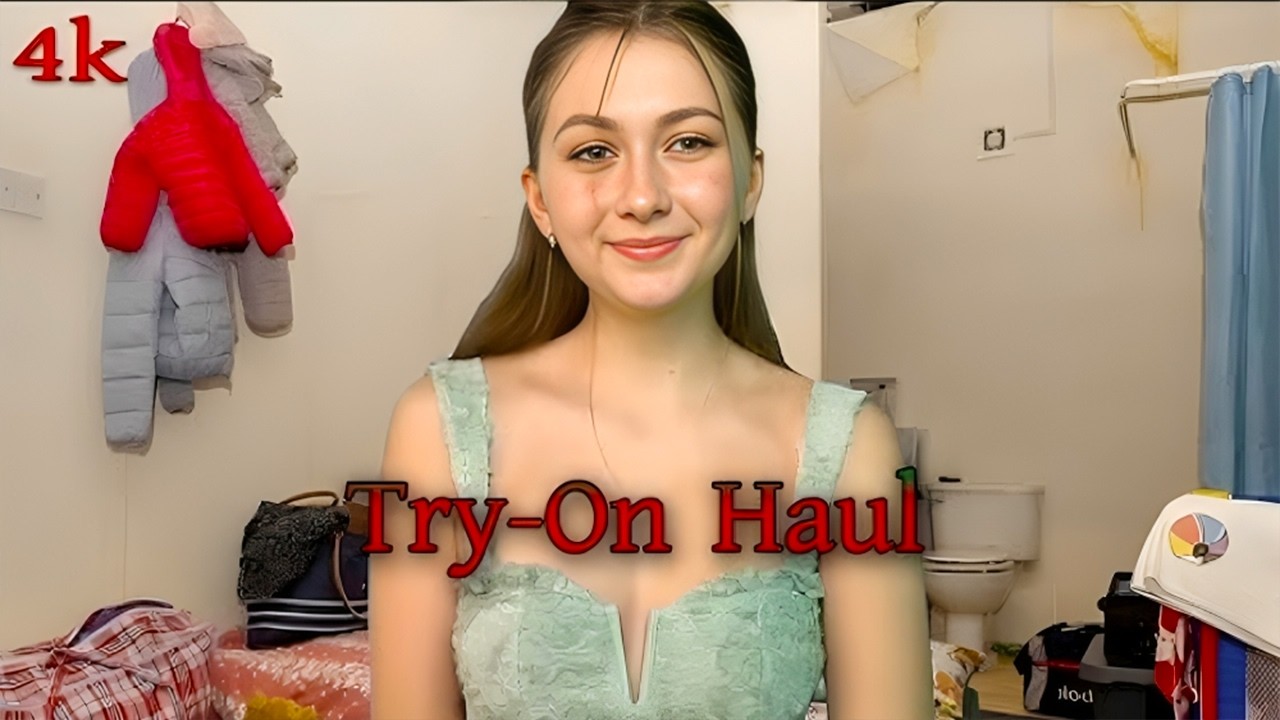 4k Micro Bikini Try -On Haul Transparent Transparent Lingerie & See-through style