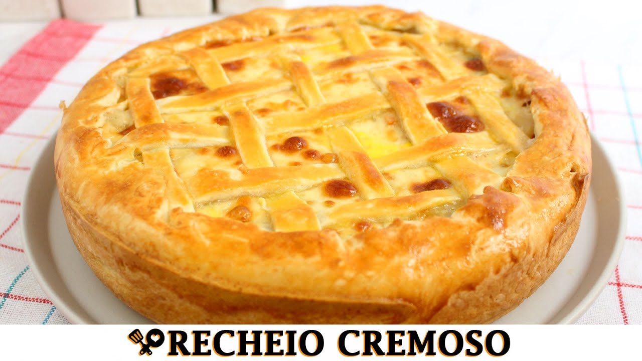 EMPADÃO CREMOSO DE BACON E BRÓCOLIS - RECEITAS QUE AMO