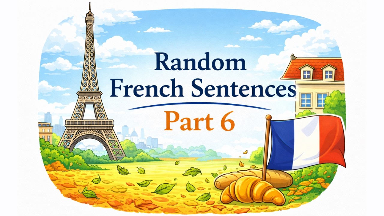 Random French Sentences Part 6