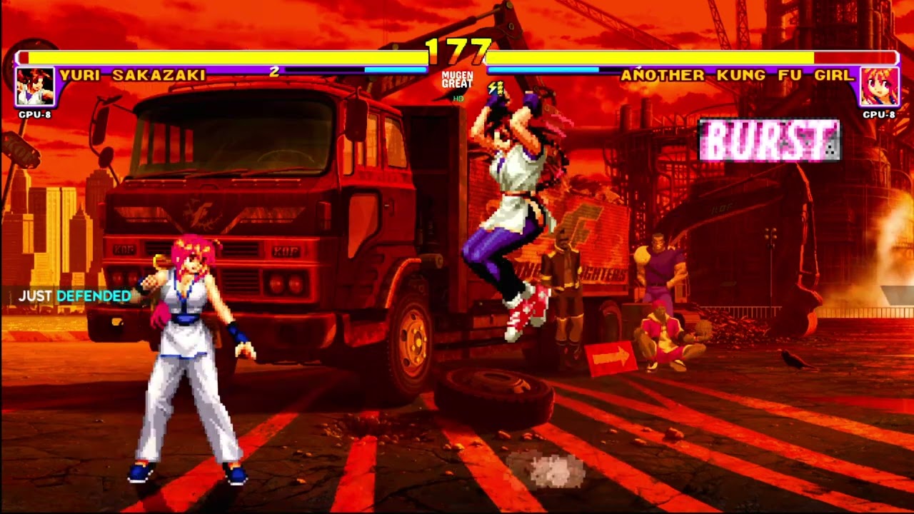 [Ikemen GO] Yuri Sakazaki Vs Another Kung Fu Girl | KOF MUGEN