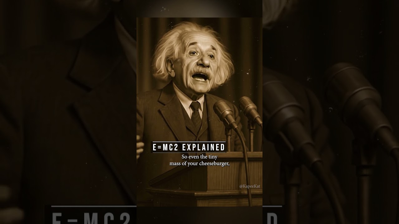 E=MC2 explained simply by AI Einstein