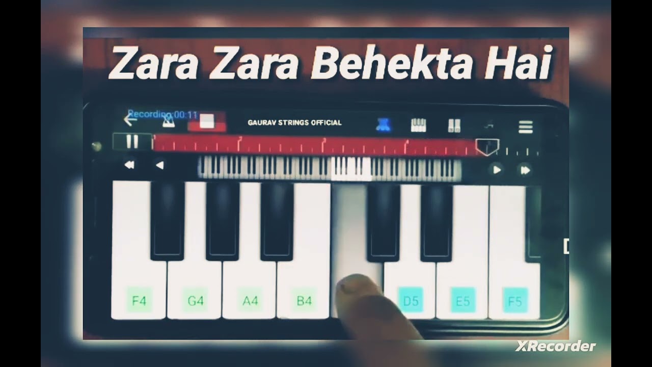 Zara Zara Bahekta ha song. Alvi Piano Tutorial.