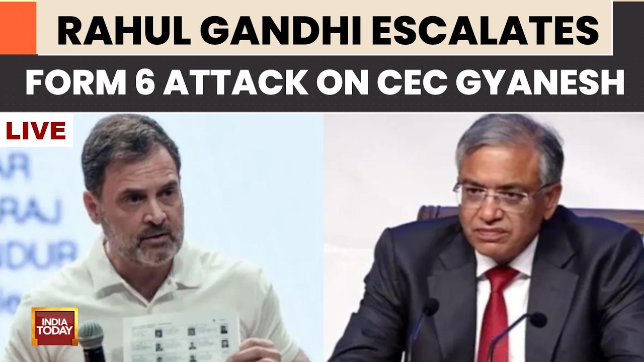 LIVE: Rahul Gandhi Escalates Attack Against Gyanesh Kumar | Says CEC Changed Form 6 'Unilaterally'