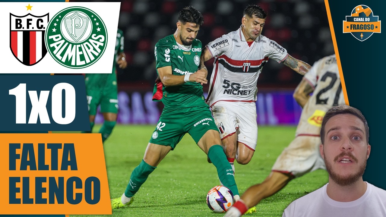 ESTÁ FALTANDO ELENCO! BOTAFOGO-SP 1 X 0 PALMEIRAS NO PAULISTÃO 2026