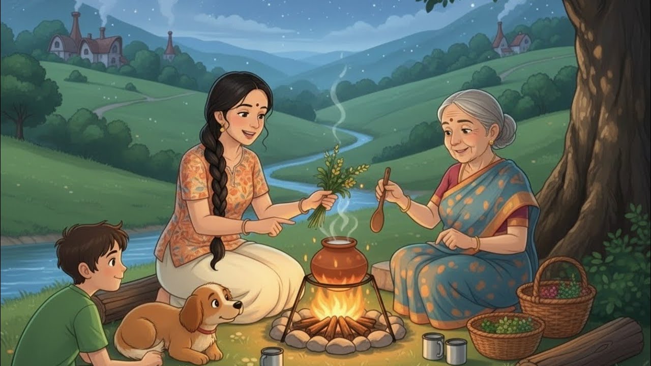 Family enjoyed in forest trip 