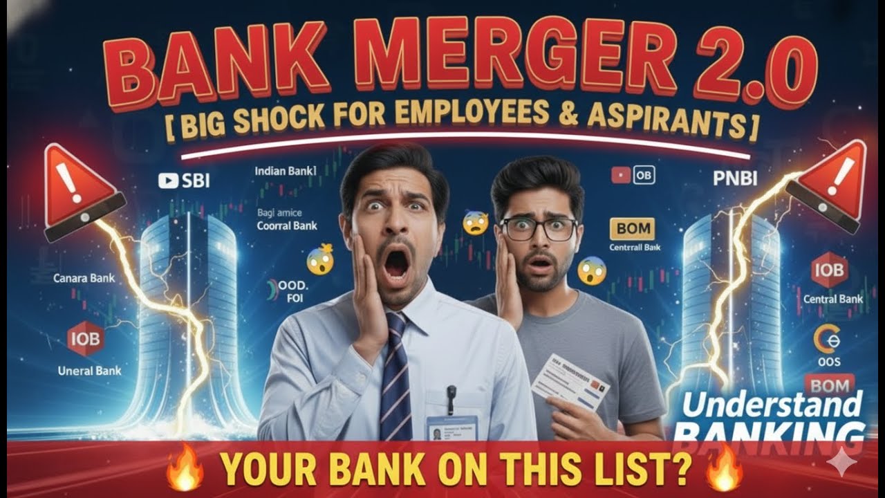 Bank Merger 2.0: India&rsquo;s New Super Banks Plan Explained🔥 | The REAL Impact on IBPS Vacancies 2025
