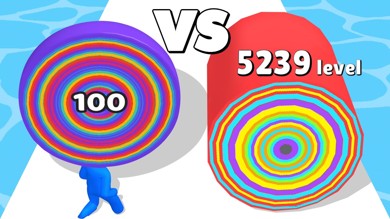 LAYER MAN /vs LAYER RUNNER! &infin; ASMR Gameplay Android iOS &bull; Layer Run 3D Satisfying Number Games