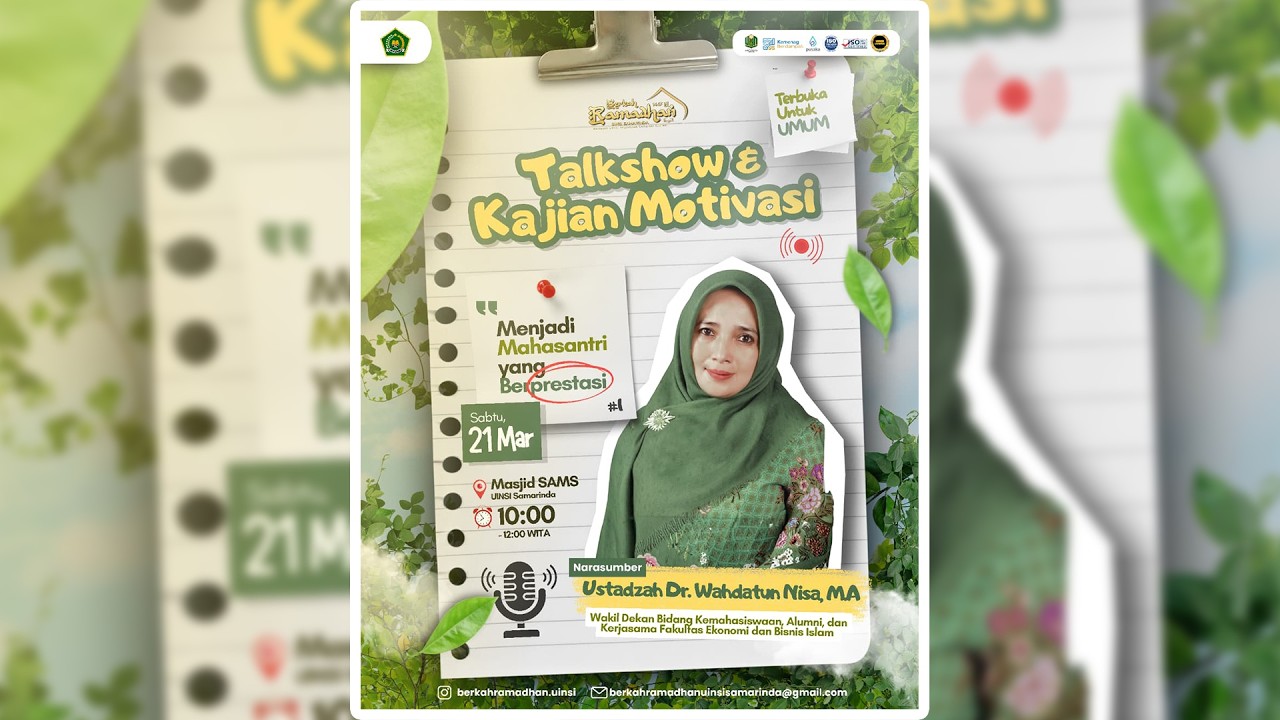 Talk Show | Dr. Wahdatun Nisa, MA. - Berkah Ramadhan UINSI Samarinda 1447 H