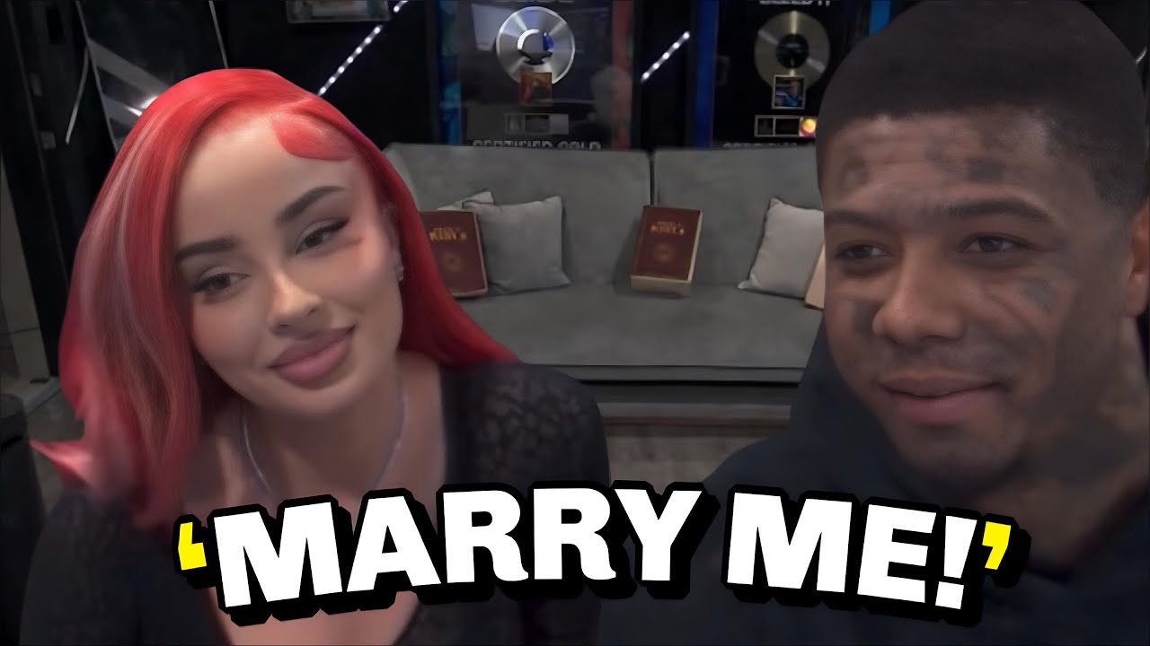 Blueface Meets Polish Baddie Agata Fak On Stream!