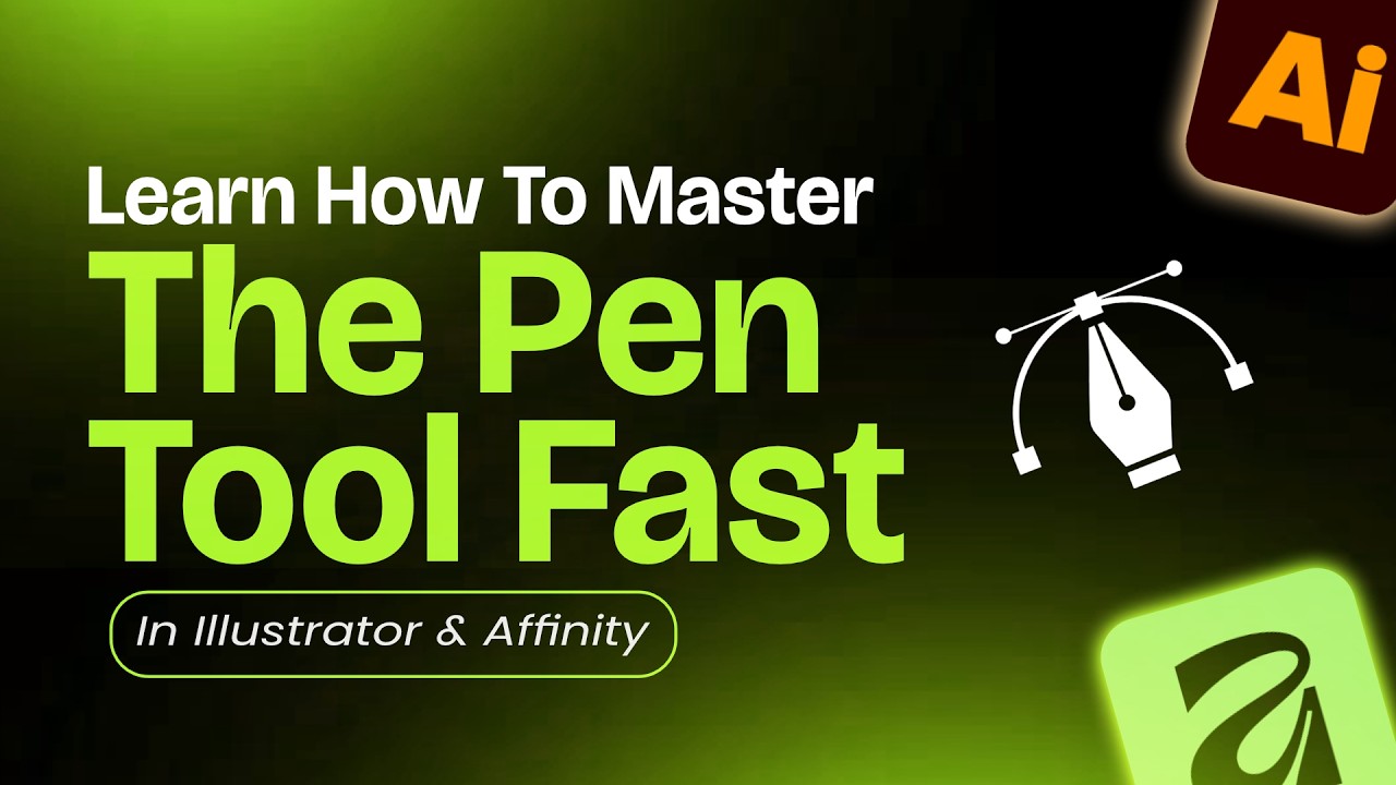How to use the pen tool in Illustrator and Affinity (In-depth Tutorial For Beginners)