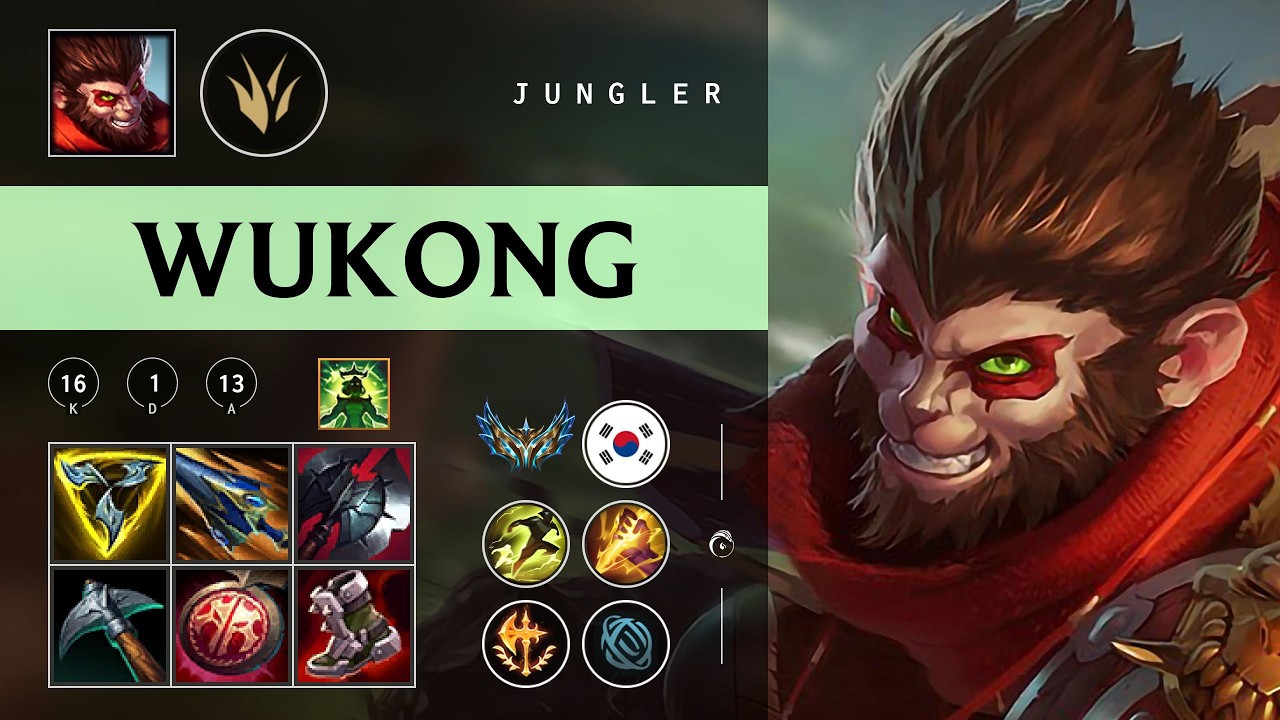 Wukong Jungle vs Rengar - KR Challenger Patch 26.05