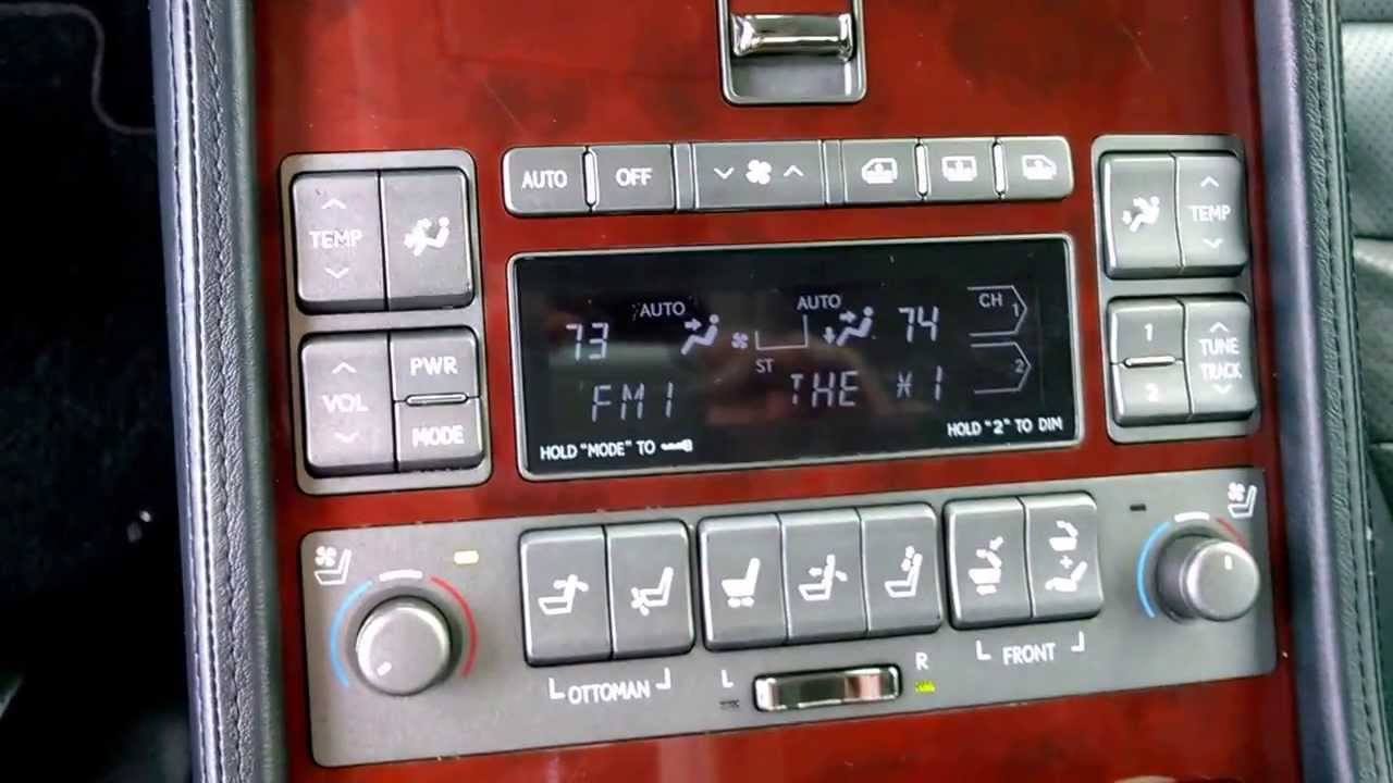 Lexus LS460 Exec. Seat Pkg. - Rear Climate System