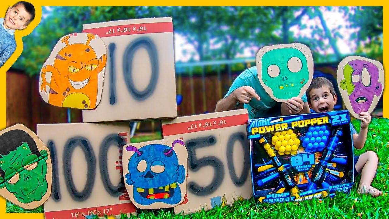 Atomic Power Popper Box Zombie Family Challenge