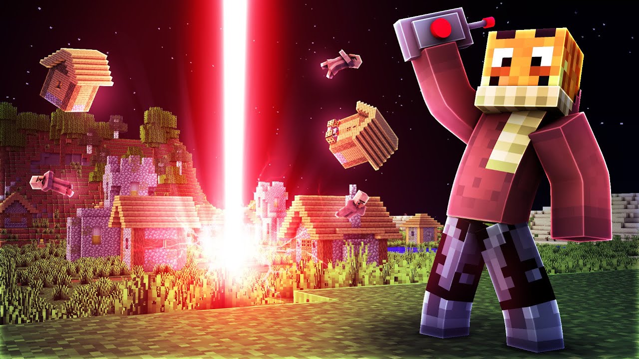 Das TODESTRAHL-TNT zerfetzt das komplette Minecraft DORF!