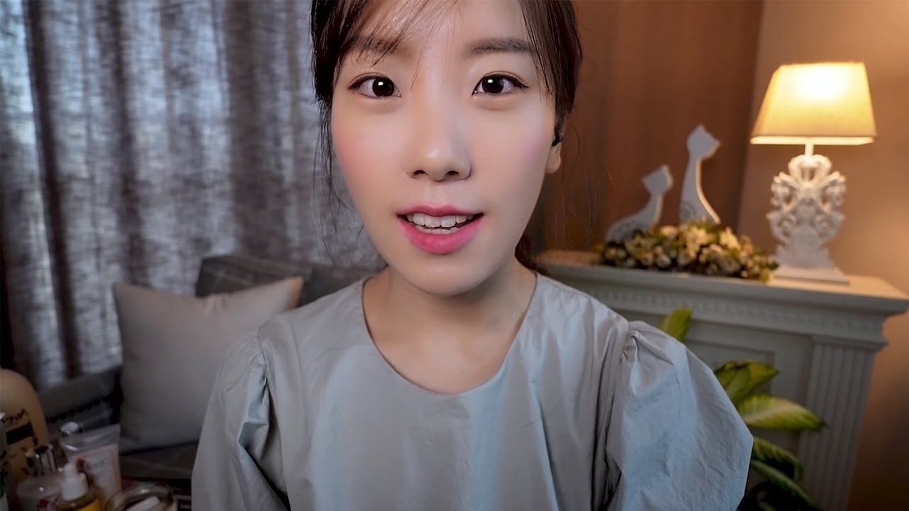 ASMR Relaxing Spa Facial Treatment & Nail Care 🌙 아늑하고 편안한 페이셜스파 & 네일 케어 : )🧡