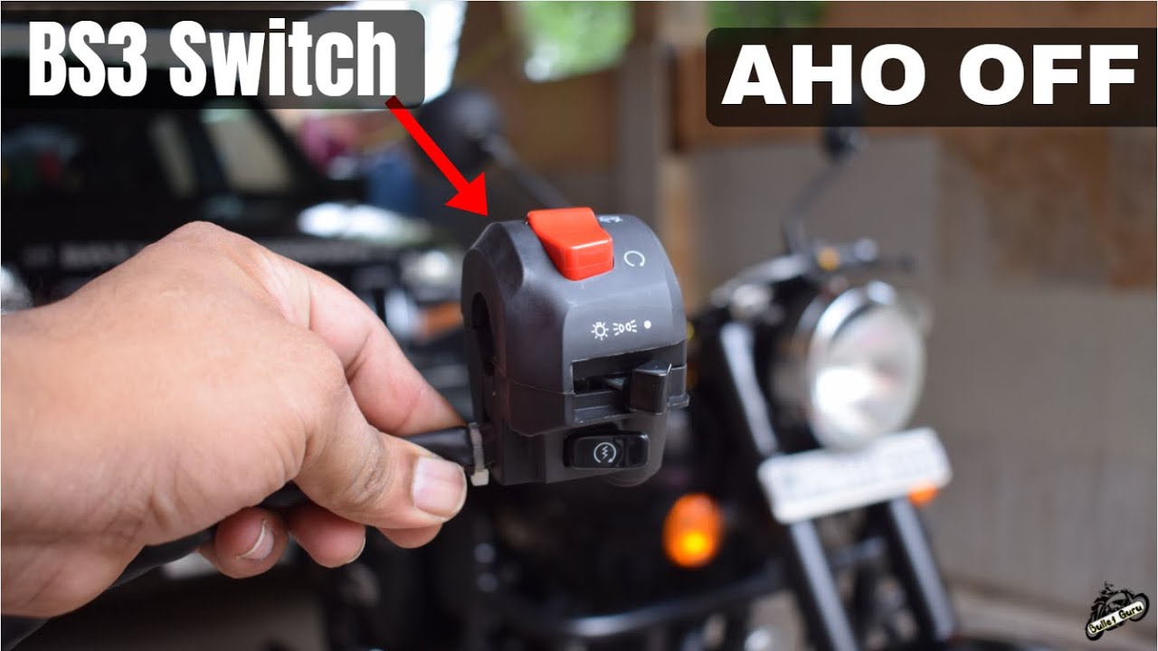 AHO Headlight OFF in BSIV | NO Wire Cutting || Royal Enfield BS3 Switch Module