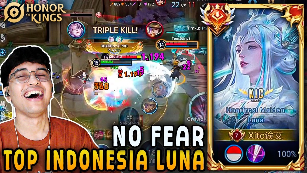 I Dive Towers with Luna&hellip; And Still Carry Alone (Fast Hands) | XITO | Honor of Kings Indonesia