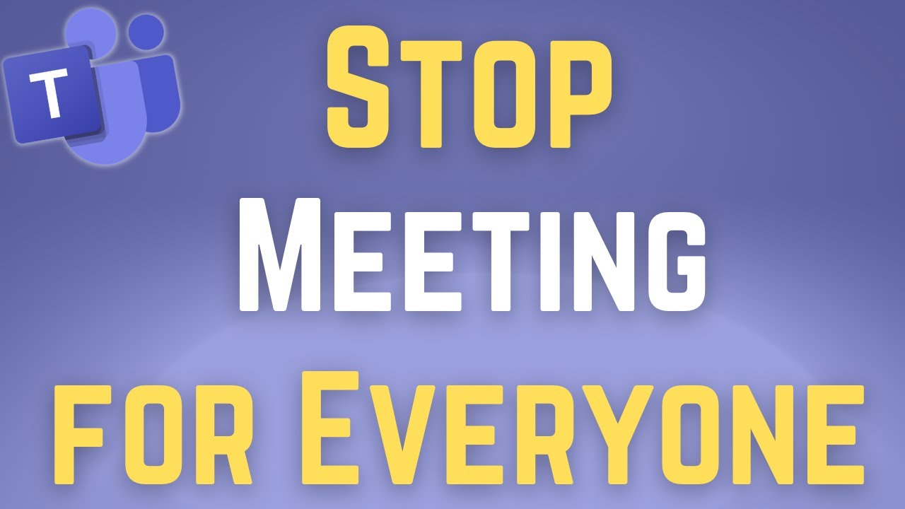 STOP Teams Meeting Instantly with This 1 Trick!