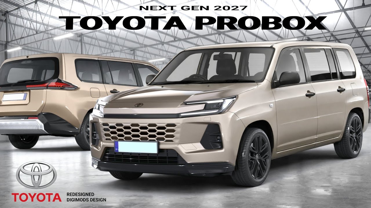 TOYOTA PROBOX 2027 Bardziej nowoczesny, kultowy, pudełkowaty kształt z nutą SUV-a? Przeprojektowany