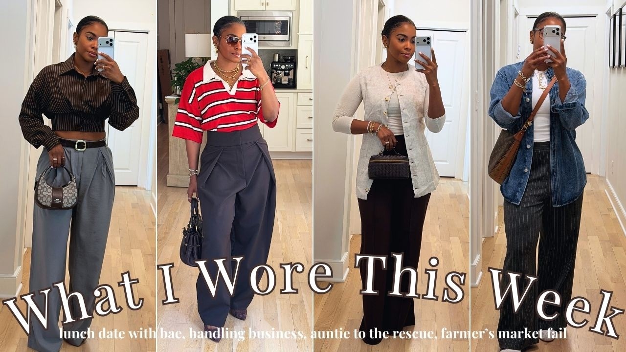 What I Wore This Week || Styling my FAVE trousers | lunch date, business meeting, solo Sunday coffee