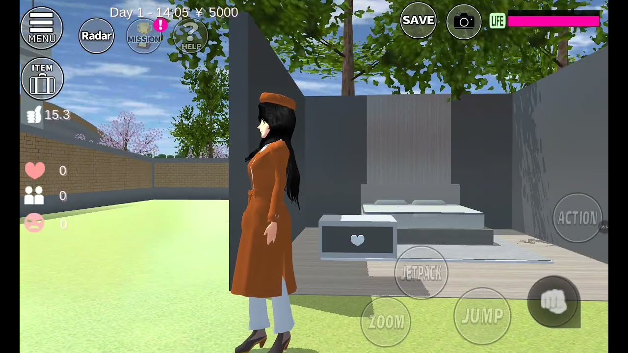 Idea para que decores tu dormitorio en sakura school simulator
