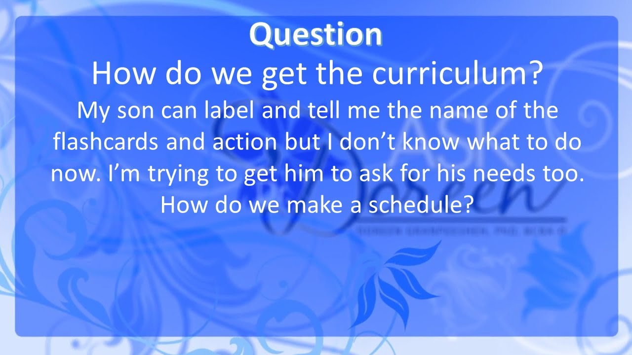 Ask Dr. Doreen | How Do We Get The Curriculum | Autism Live
