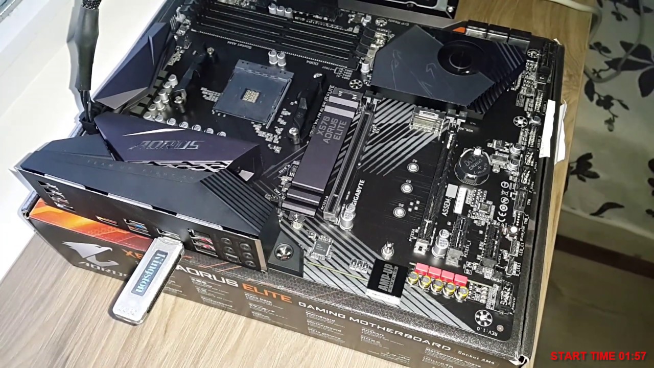Ъпдейт на биос на дънна платка GIGABYTE X570 AORUS ELITE с Q-Flash Plus