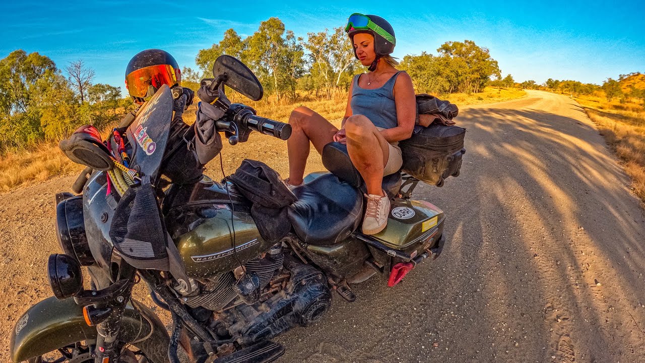 Female Harley Davidson pillion passenger
